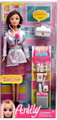 

Baby Tintin Doctor Doll With Multiple Accessories Toy For Kids Multi Color(Multicolor)