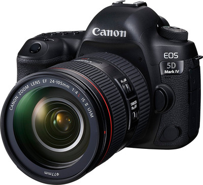 

Canon 1483C010 DSLR Camera EOS 5D Mark IV Body, EF 24-105mm IS II USM lens, Battery Charger LC-E6, Battery Pack LP-E6N(Black)