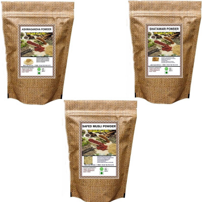 

Organic Herbs General Fitness Ashwagandha , Shatawari & Safed Musli Powder(600 g)