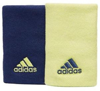 

ADIDAS TENNIS WBL WRIST BAND Fitness Band(Blue, Yellow, Pack of 2), Blue/lemon