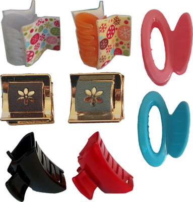 

AC Kavya Multy Color Clature Claw Hair Claw(White, Blue, Orange, Black, Pink, Red)