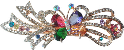

Shreya Collection Fashion Multicolour Stone Studded Metal Hair Clip - 10003.12 Hair Clip(Multicolor)