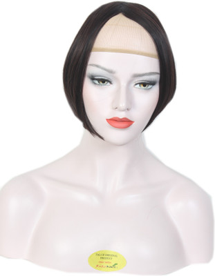 

Ritzkart Front piece Double Side Bangs Fringe With 2 clips Synthetic Extension for Pretty looks Hair Extension