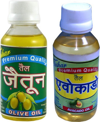 

Tushar 100% PURE AND NATURE OLIVE OIL AVOCADO OIL SET OF 2 BOTTLE 200ML Hair Oil(200 ml)