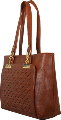 

QT sizzling Hand-held Bag(Brown)