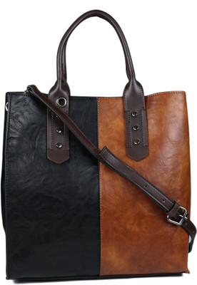 

iSweven Shoulder Bag(Black, Tan)