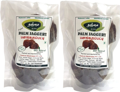 

THANJAI NATURAL Pure Palm Jaggery 100% Natural 1 X 2 offer as 1000Grams Jaggery(1000 g, Pack of 2)