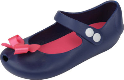 

Yellow Bee Girls Velcro Ballerinas(Dark Blue, Navy