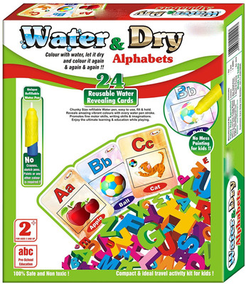

Grab Offers 2 In 1 Water And Dry Alphabets - 24 Cards For Kids.(Multicolor)