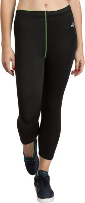 Burdy Ankle Length  Western Wear Legging(Black, Solid)