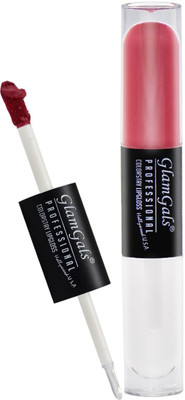 

GlamGals Matte & Glossy Colour Stay Dual Lip gloss(8 ml, Magenta)