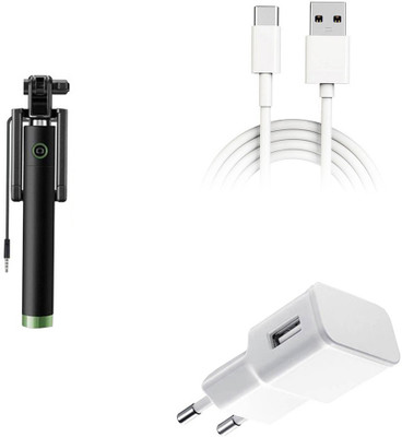 DAKRON Wall Charger Accessory Combo for Coolpad Cool Play 6(White)