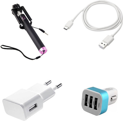 DAKRON Wall Charger Accessory Combo for Honor 8 Pro(White)