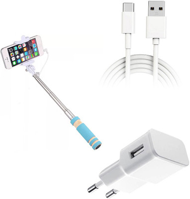 DAKRON Wall Charger Accessory Combo for Coolpad Cool Play 6(White)