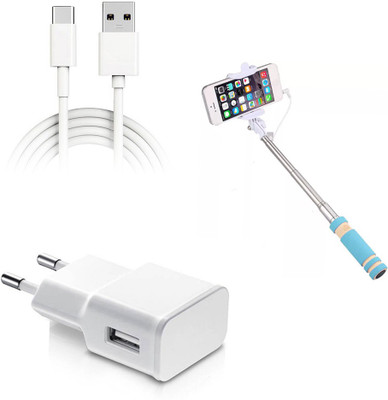 DAKRON Wall Charger Accessory Combo for Xiaomi Mi A1(White)