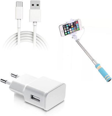 DAKRON Wall Charger Accessory Combo for Motorola Moto Z Play(White)