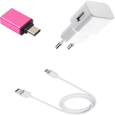 DAKRON Wall Charger Accessory Combo for Samsung Galaxy A7(White)