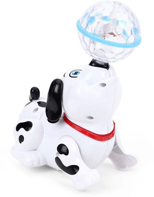 

Baby Tintin Cute Dancing Dog Toy With 3D Light And Musical Toy for Kids(White)