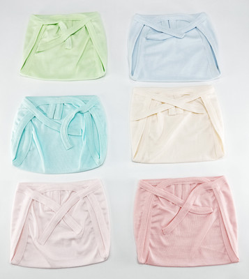 

Aayat Kids Skin Friendly New Born Small Size Multi-Colourful Plain Hosiery Cotton Double Trap S2 - S(6 Pieces)