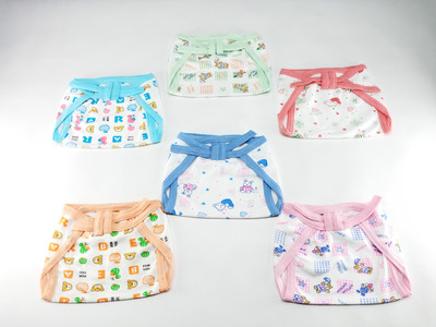 

Aayat Kids Comfort Skin Friendly New Born  Size Multi-Colourful Printed Hosiery Cotton Double Trap S10, Multicolor