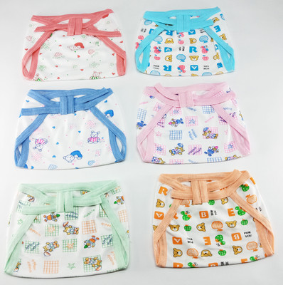 

Aayat Kids Skin Friendly New Born Small Size Multi-Colourful Printed Hosiery Cotton Double Trap S5 - S(6 Pieces)