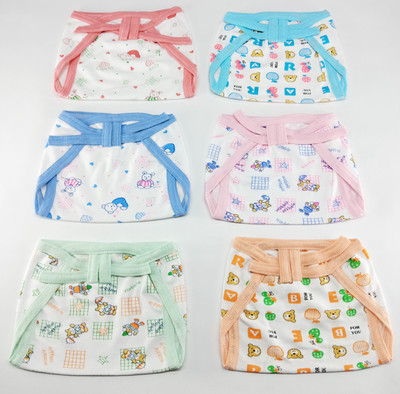 

Aayat Kids Comfort Skin Friendly New Born  Size Multi-Colourful Printed Hosiery Cotton Double Trap S6, Multicolor