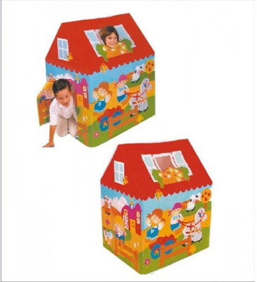 

KIDLAND Kids Tent House And Playhouse Fun Cottage for Indoor or Outdoor Activity (Multicolor)(Multicolor)