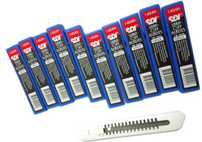 

SDI SNAP OFF Plastic Grip Hand-held Paper Cutter(Set Of 100, Silver)