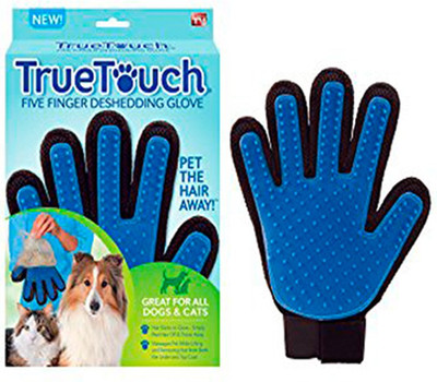 

SHONAFABS Pet Glove For Dogs & Cats Grooming Gloves for Dog, Cat(Blue, Fits All)
