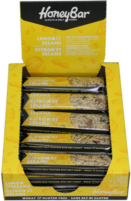 

HoneyBar Snack Bars Lemon Sesame (15 bars X 40g) Energy Bars(600 g, Snack Bars Lemon Sesame (15 bars X 40g))