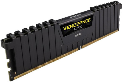 

Corsair VENGEANCE LPX DDR4 16 GB (Dual Channel) PC DRAM (CMK16GX4M1D3000C16)(Black)