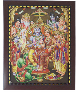 

R S Exports Lord Ram Pattabhishekam Photo Frame ( 32.5 cm x 26.5 cm x 1.5 cm ) / Wall Hangings for Home Decor and Wall Decor / Thanksgiving Wall Decorations / ramar ram seetha setha hanuman rama Art work for Paintings / God Gods and Goddess Religious Fram
