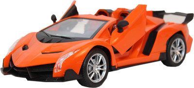 

FAB 5 Lamborghini Style Sports Racing Car, Red (Orange)(Orange)