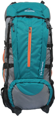 

Inlander 9001 Teal Blue Hiking Trekking Travel Backpack Rucksack - 75 L(Blue, Grey)