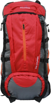 Inlander 9001 Red Hiking Trekking Travel Backpack Rucksack  - 75 L(Red, Grey) at flipkart