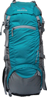 

Inlander 1008-1 Sea Green Hiking Trekking Travel Backpack Rucksack - 55 L(Green, Grey)
