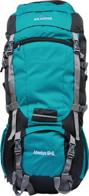 

Inlander 6501 Teal Blue Hiking Trekking Travel Backpack Rucksack - 65 L(Blue, Grey)