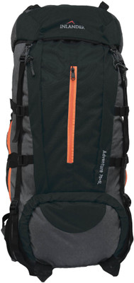 

Inlander 9001 Black Hiking Trekking Travel Backpack Rucksack - 75 L(Black, Grey)