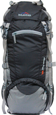 

Inlander 1008-1 Black Hiking Trekking Travel Backpack Rucksack - 55 L(Black, Grey)