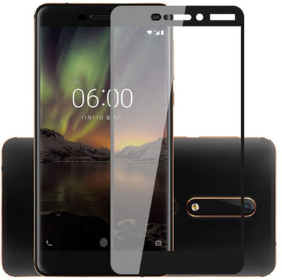 CASE CREATION Edge To Edge Tempered Glass for Nokia 6.1(Pack of 1)