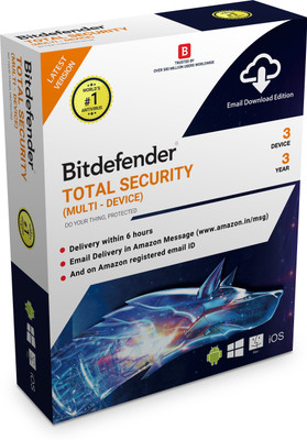 

Bitdefender Total Security Latest Version (Windows/Mac/Android/iOS) - 3 User, 3 Years (E-mail Delivery in 2 Hours - No CD)