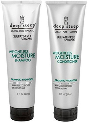 

Deep Steep Weightless Moisture Shampoo And Weightless Moisture Conditioner(295 ml)
