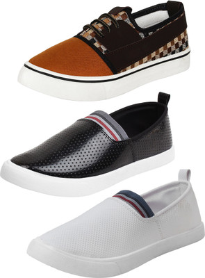 

Shoefly Combo-(3)-784-700-717 Slip On Sneakers For Men(Multicolor