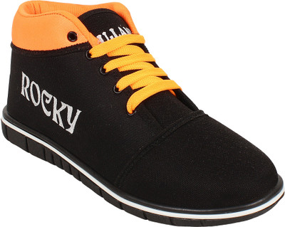 

SANKER Orange-04 Casuals For Men(Black