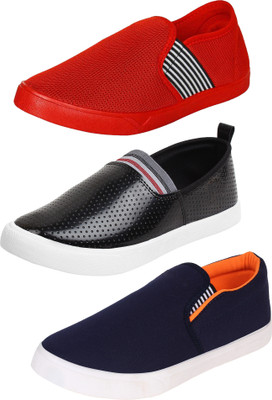 

World Wear Footwear Combo-(3)-782-700-486 Loafers For Men(Multicolor