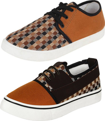 

CAMFOOT Combo-(2)-693-784 Loafers For Men(Multicolor
