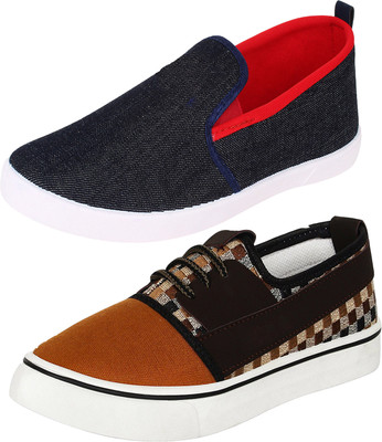 

CAMFOOT Combo-(2)-466-784 Casuals For Men(Multicolor