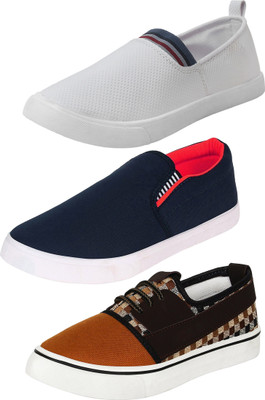 

Shoefly Combo-(3)-717-1002-784 Loafers For Men(Multicolor