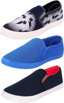 

World Wear Footwear Combo-(3)-689-780-1002 Loafers For Men(Multicolor
