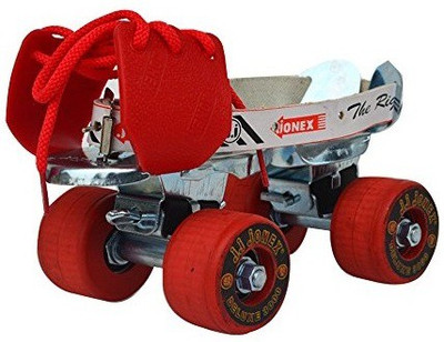 

Jonex Originals Baby & Kids Junior Quad Roller Skates - Size 1-4 UK(Red)